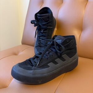 Adidas Black Mid-Top Sneakers